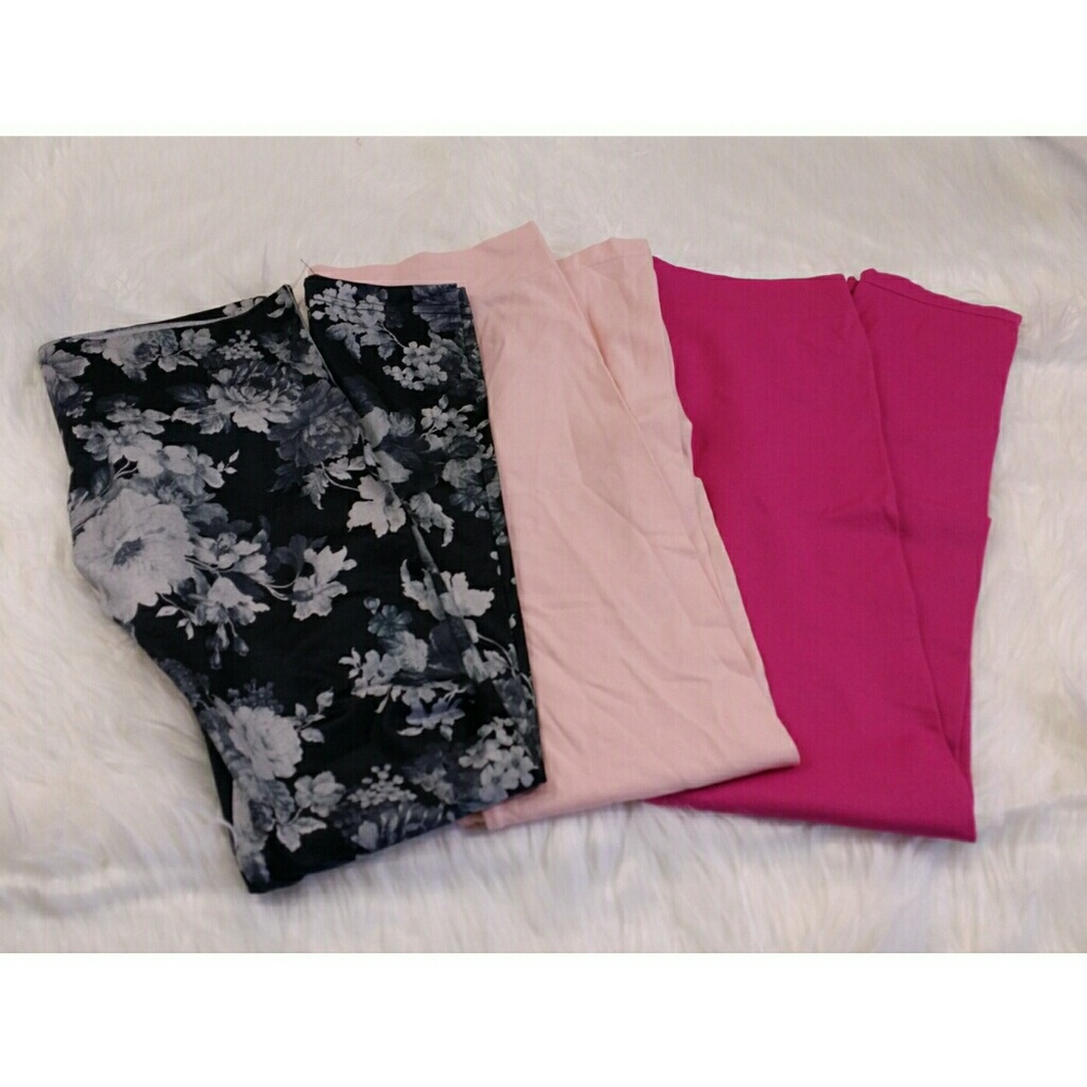 First Looks Womens Seamless Leggings 3 Pair M/L